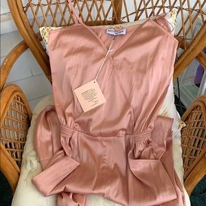 Kittenish Satin Jumpsuit